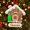 Gingerbread House Felt Ornament