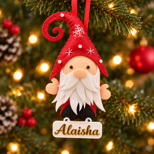 Gnome Felt Ornament