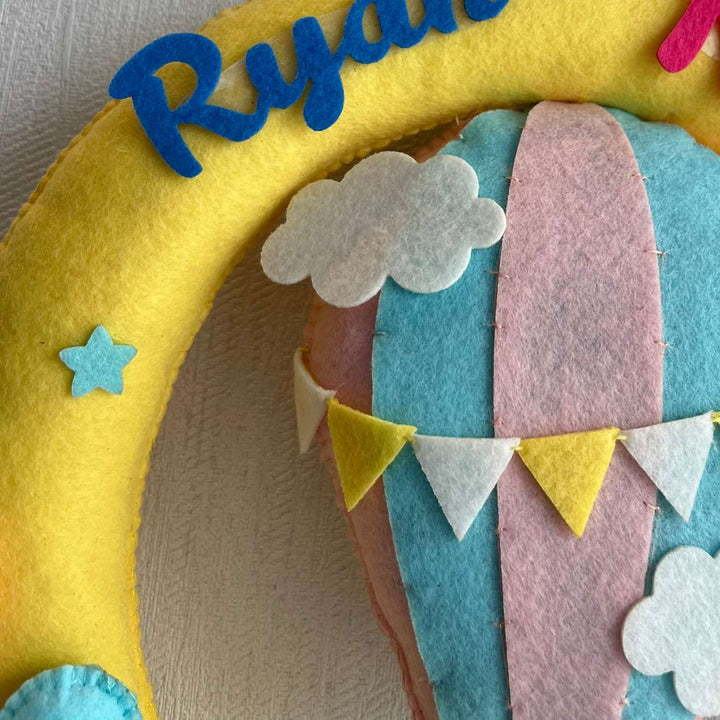 Babble Wrap Hot Air Balloon Buddies Name Hanging