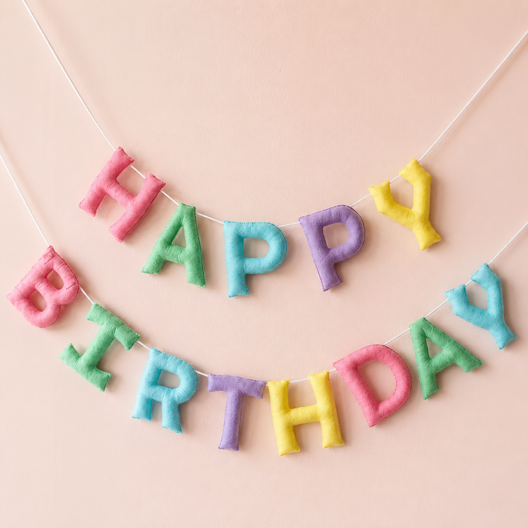 Babble Wrap JoyFul Birthday Bunting/Garland