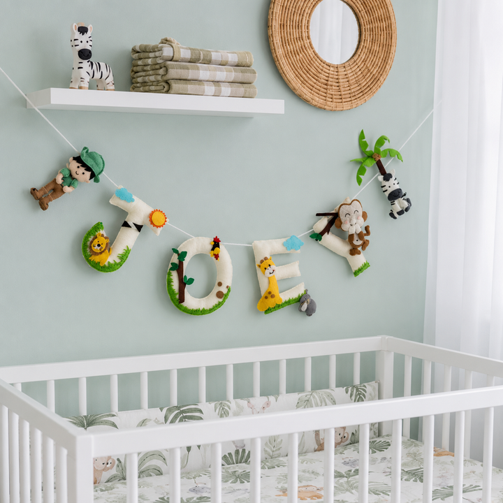 Babble Wrap Jungle Safari Name Bunting/Garland