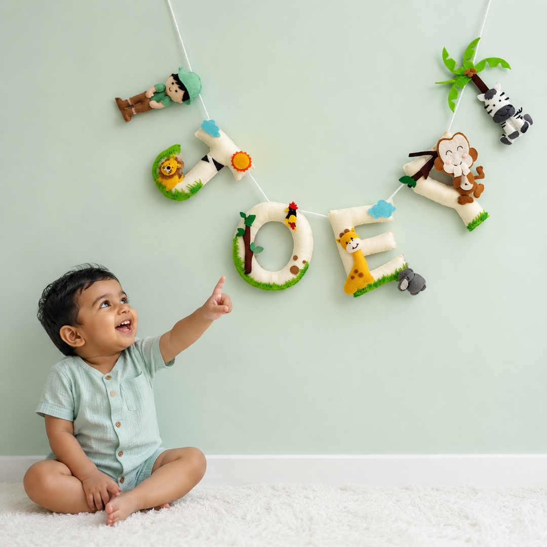 Babble Wrap Jungle Safari Name Bunting/Garland