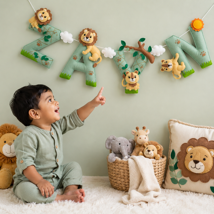 Babble Wrap King of the Jungle Name Bunting/Garland
