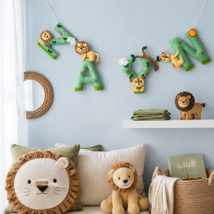 Babble Wrap King of the Jungle Name Bunting/Garland