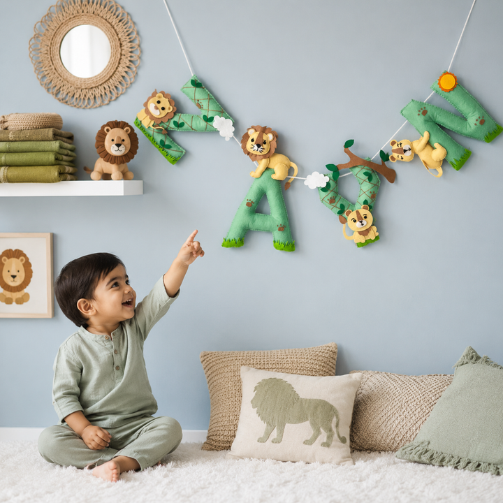 Babble Wrap King of the Jungle Name Bunting/Garland