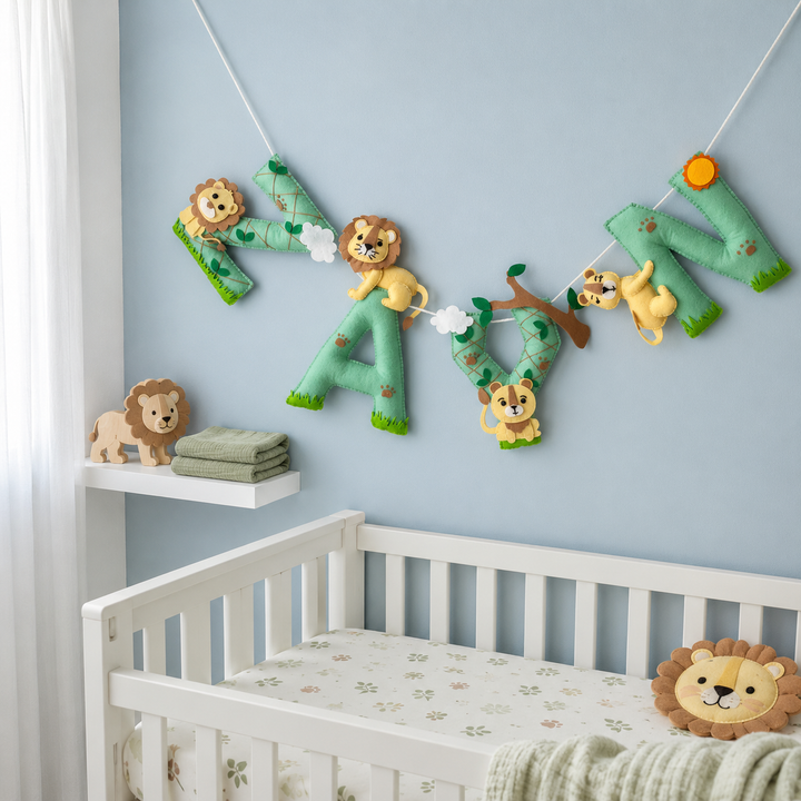 Babble Wrap King of the Jungle Name Bunting/Garland