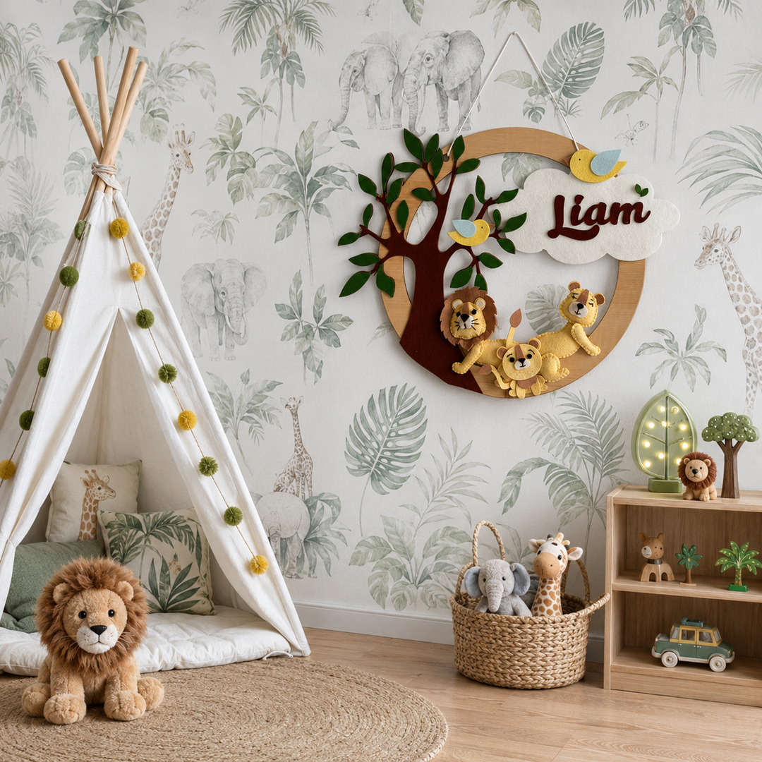 Babble Wrap King of the Jungle Name Hanging