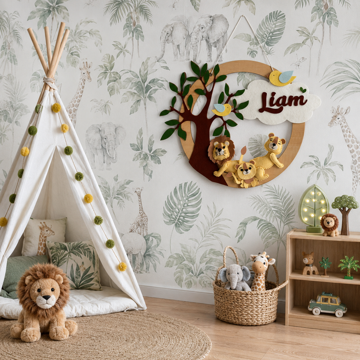 Babble Wrap King of the Jungle Name Hanging
