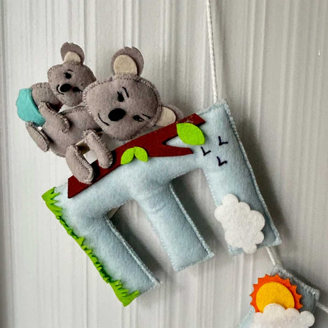 Babble Wrap Koala Sunshine Dreams Name Bunting/Garland