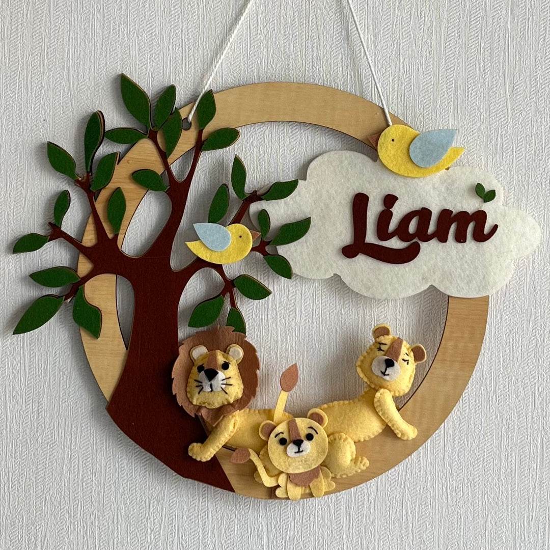 Babble Wrap  Little Lions' Den Name Hanging