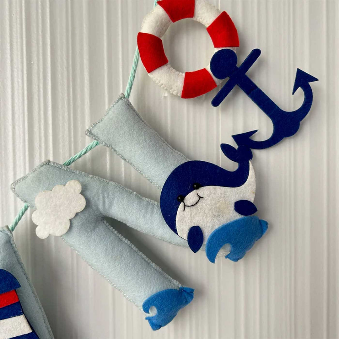 Babble Wrap  Nautical Captain Bunting/Garland