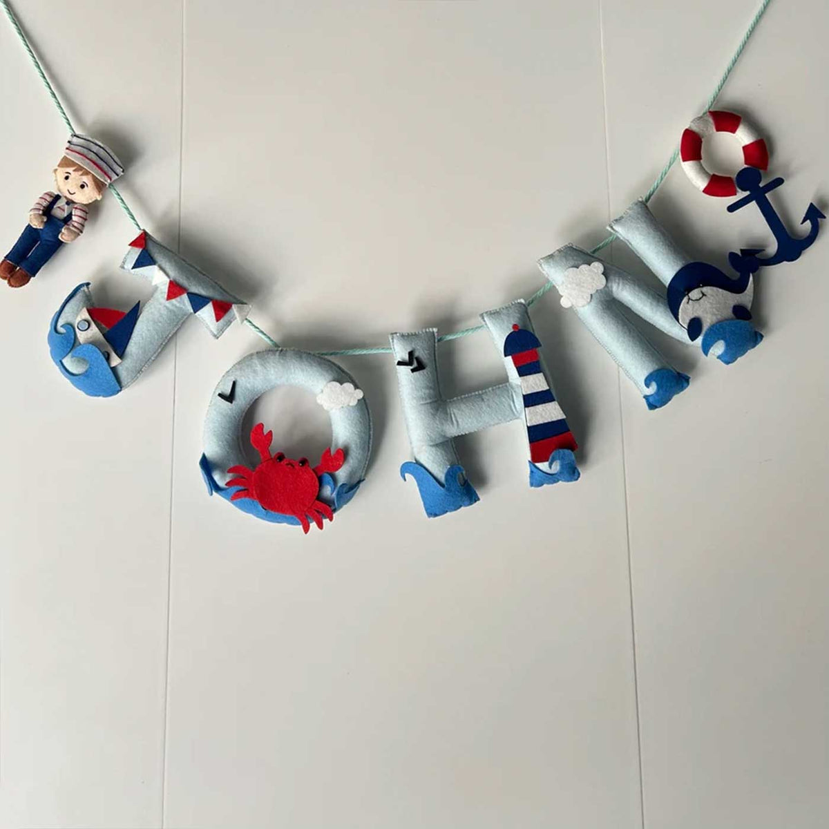 Babble Wrap  Nautical Captain Bunting/Garland