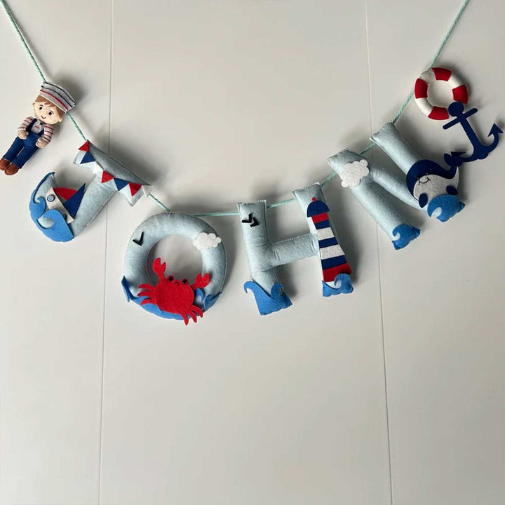 Babble Wrap  Nautical Captain Bunting/Garland