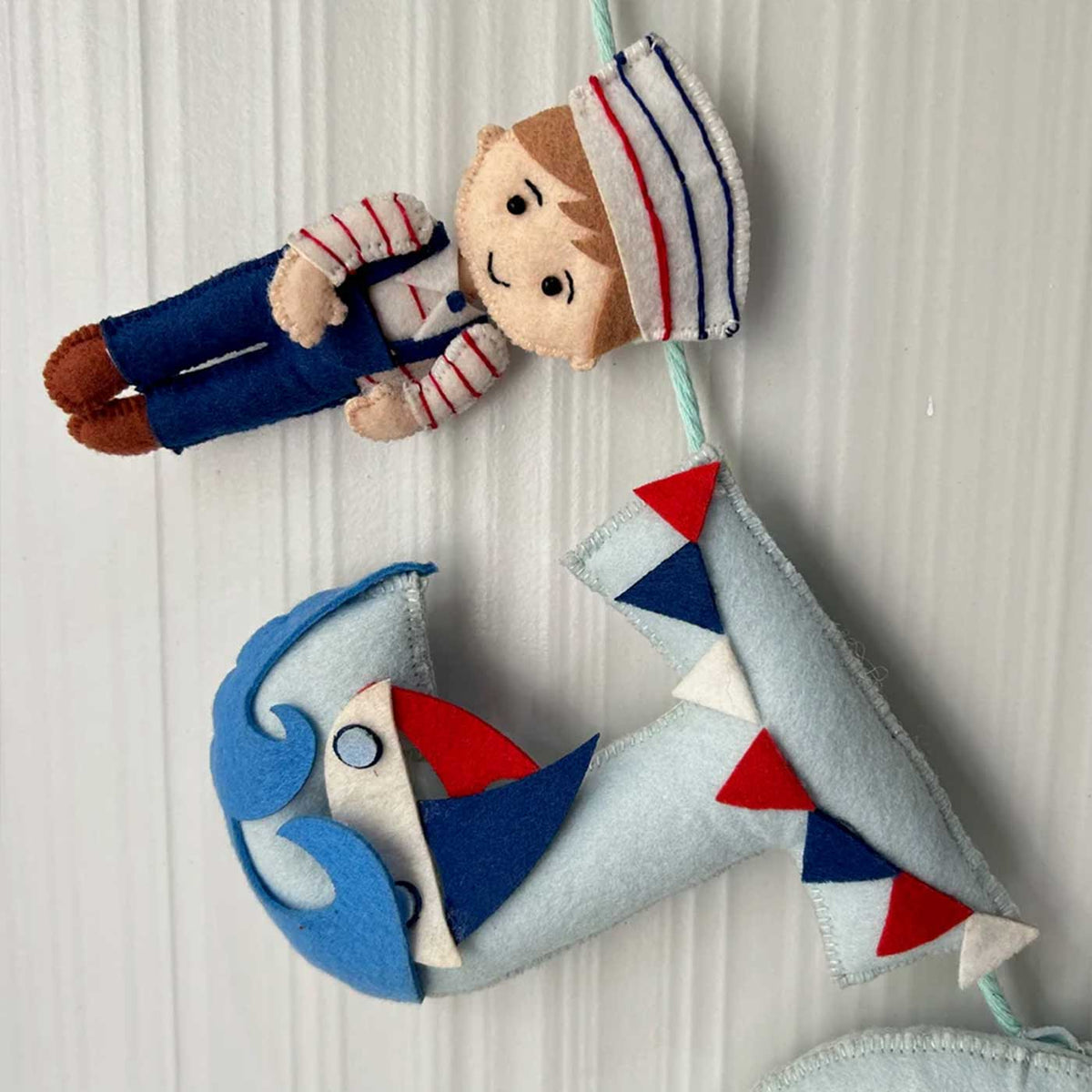 Babble Wrap  Nautical Captain Bunting/Garland