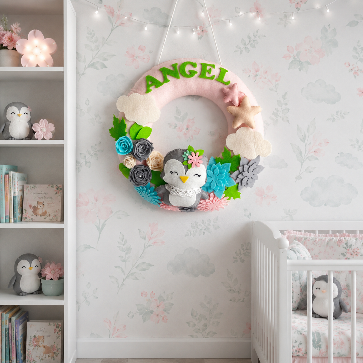 Babble Wrap  Penguin Parade Name Hanging
