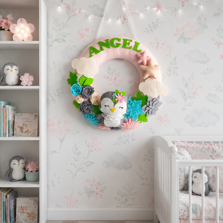 Babble Wrap  Penguin Parade Name Hanging