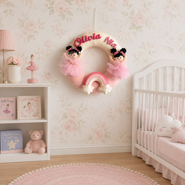 Babble Wrap Rainbow Duo Name Hanging