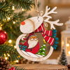 Rustic Rudolph Ornament - Santa