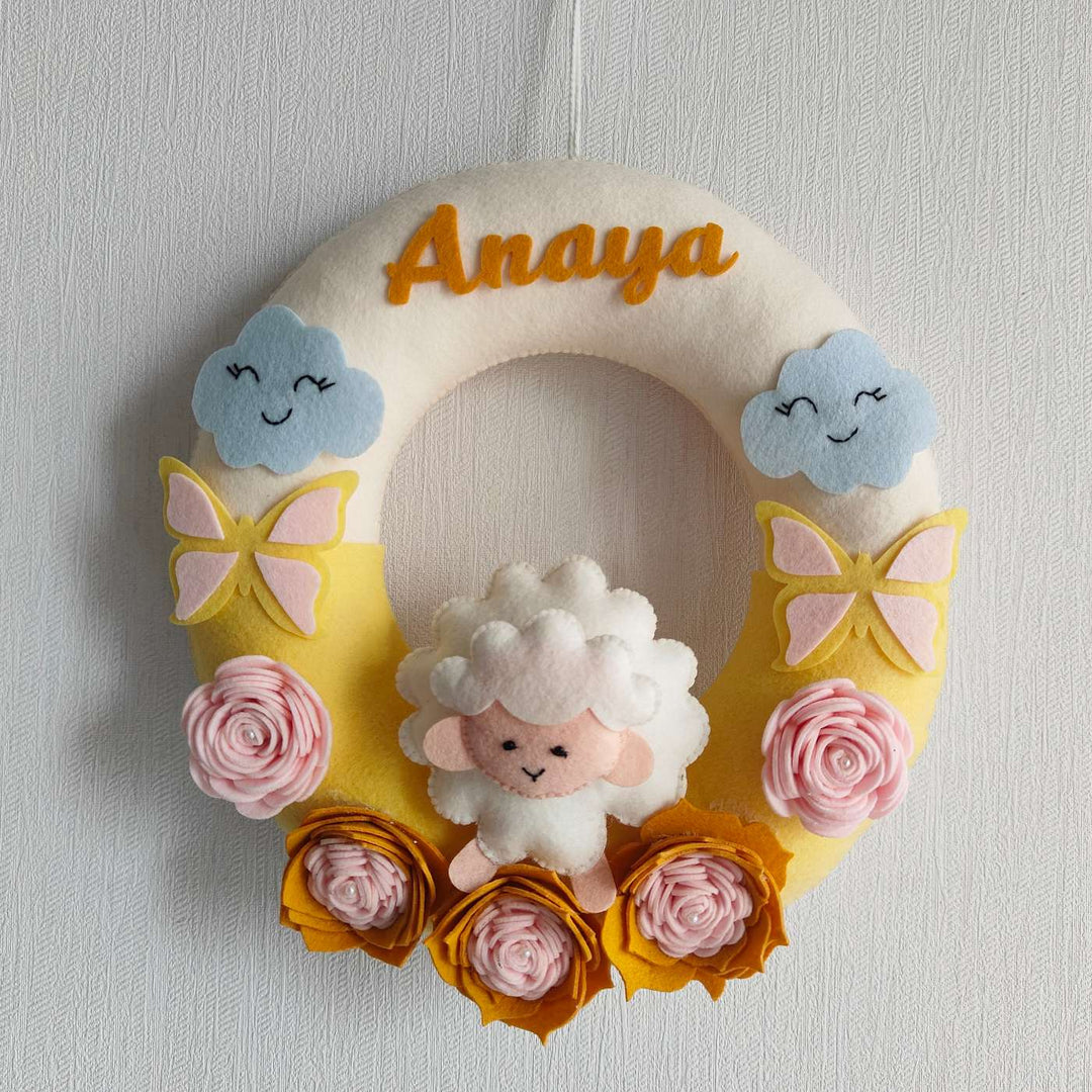 Babble Wrap Snuggly Sheep Name Hanging