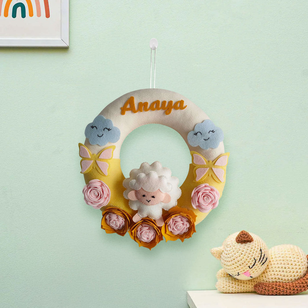 Babble Wrap Snuggly Sheep Name Hanging
