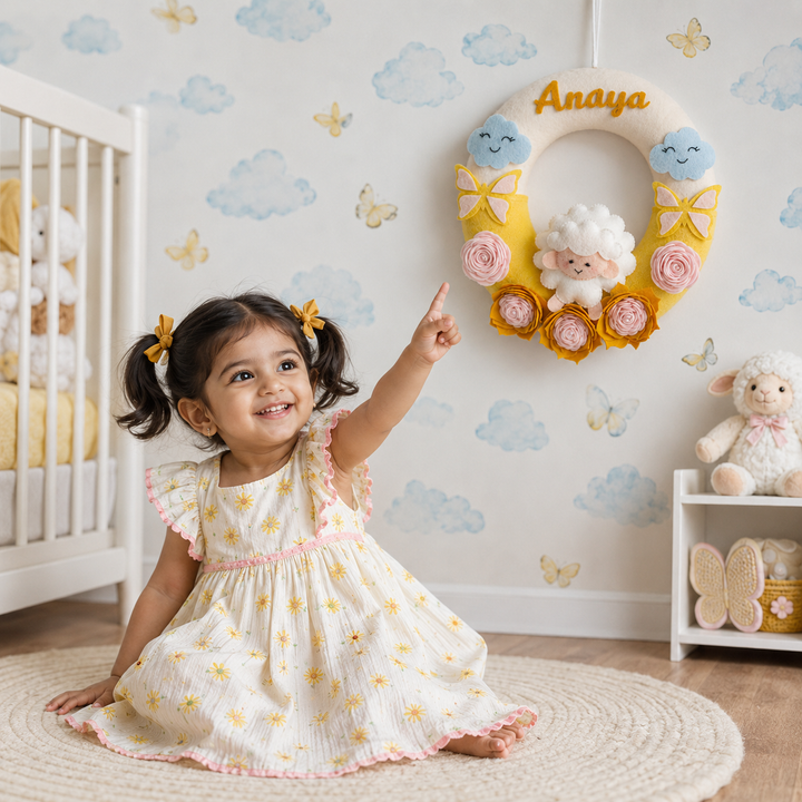 Babble Wrap Snuggly Sheep Name Hanging