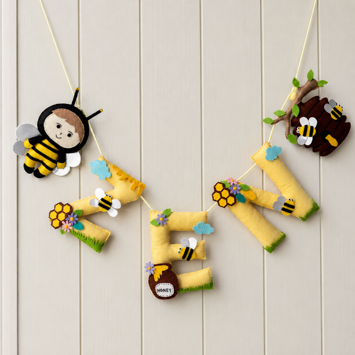 Babble Wrap  Sweet Honey Dreams Name Bunting/Garland