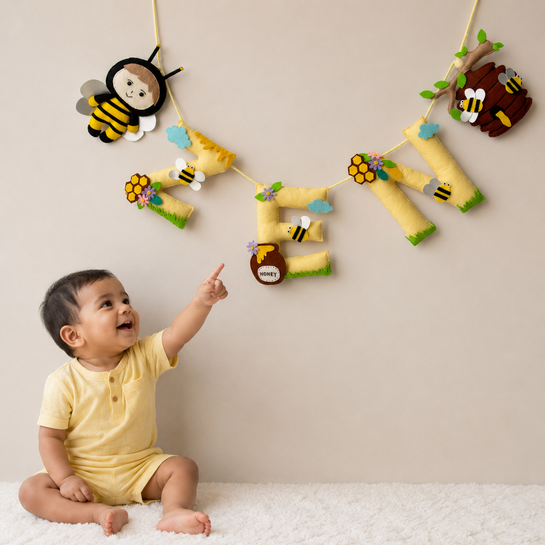 Babble Wrap  Sweet Honey Dreams Name Bunting/Garland