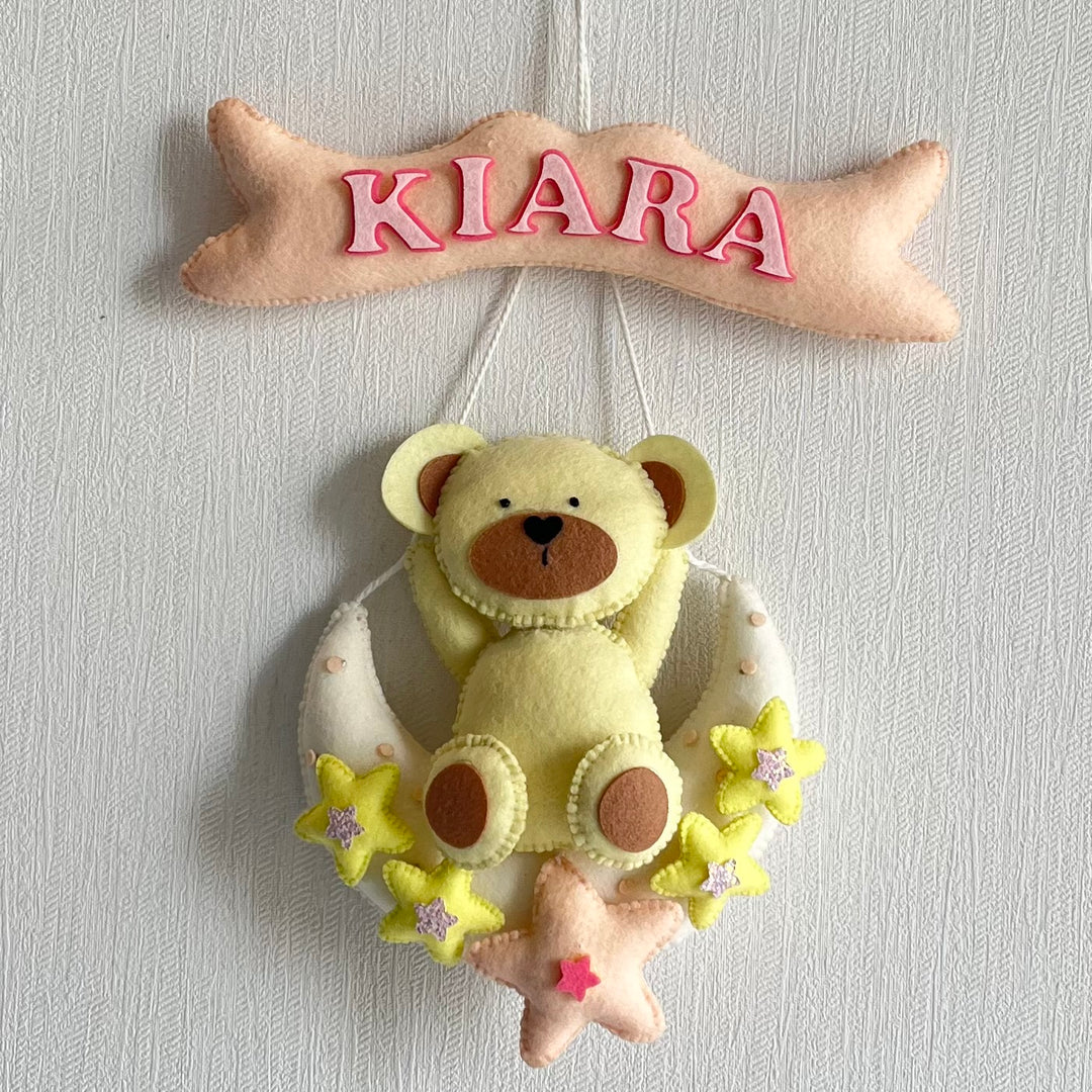 Babble Wrap Teddy's Moon Magic Name Hanging