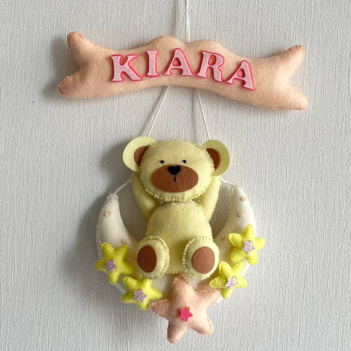 Babble Wrap Teddy's Moon Magic Name Hanging
