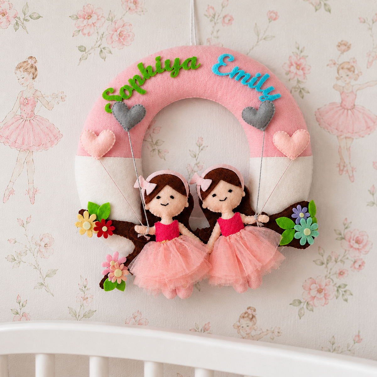 Babble Wrap Together on the Bough Name Hanging