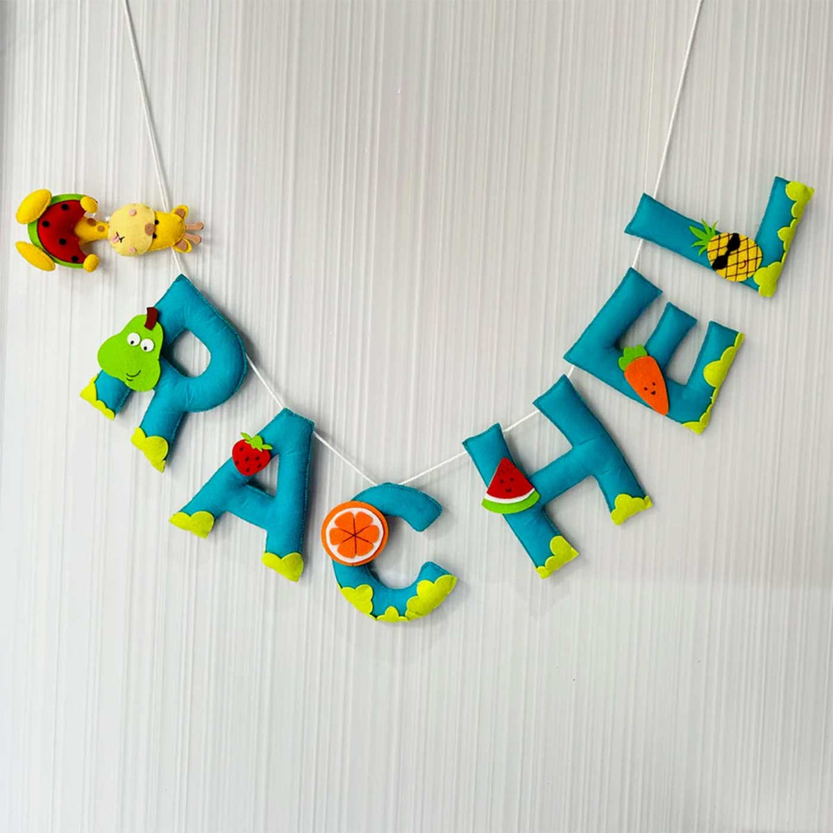 Babble Wrap Tropical Fruits Name Bunting/Garland