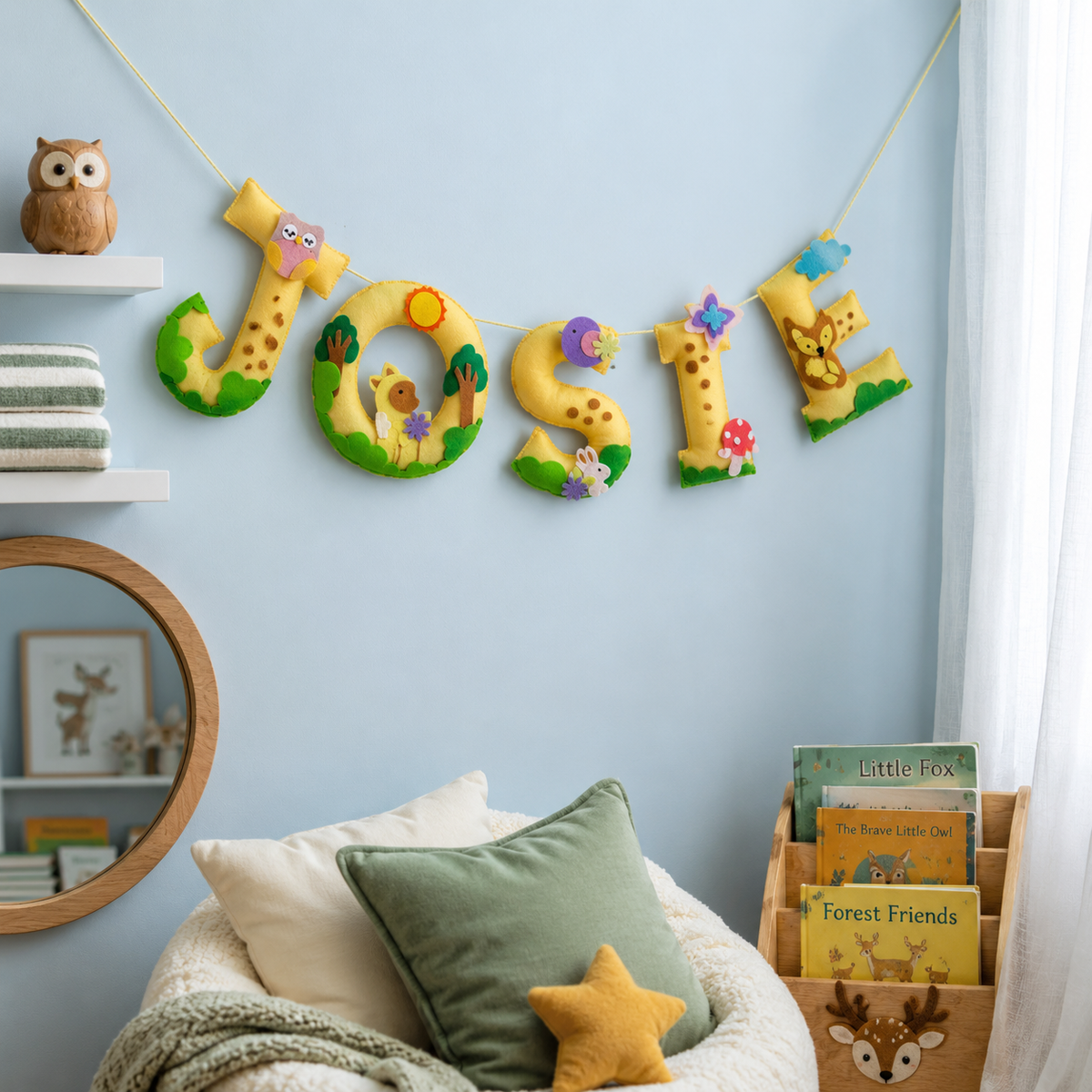 Babble Wrap Wildlife Whirl Bunting Garland
