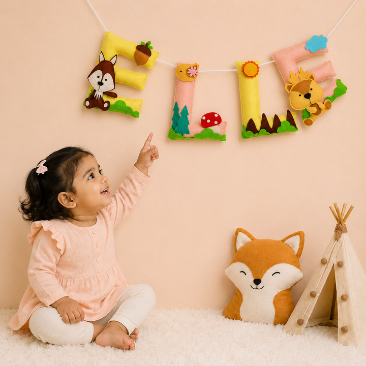 Babble Wrap Woodlands Theme Name Bunting/Garland
