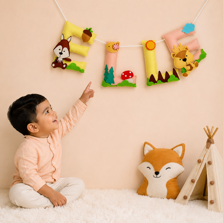Babble Wrap Woodlands Theme Name Bunting/Garland
