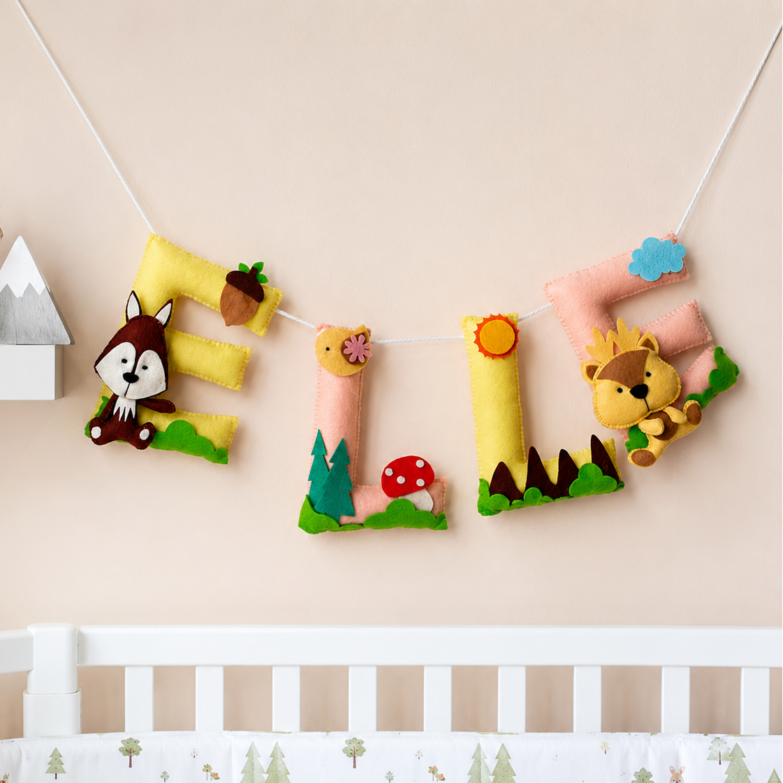 Babble Wrap Woodlands Theme Name Bunting/Garland