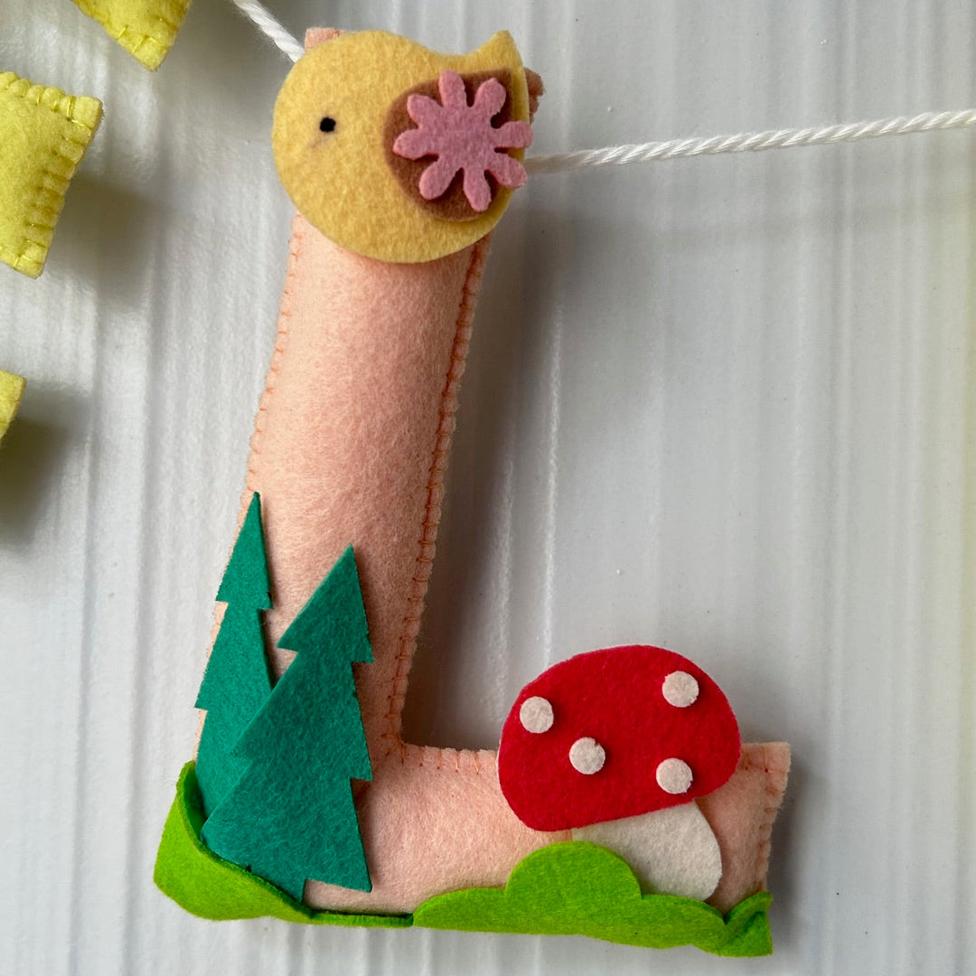 Babble Wrap Woodlands Theme Name Bunting/Garland