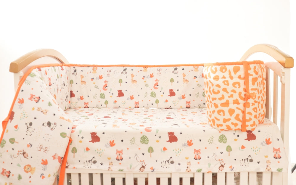 Baby Animals- Quilted Cot Bumper