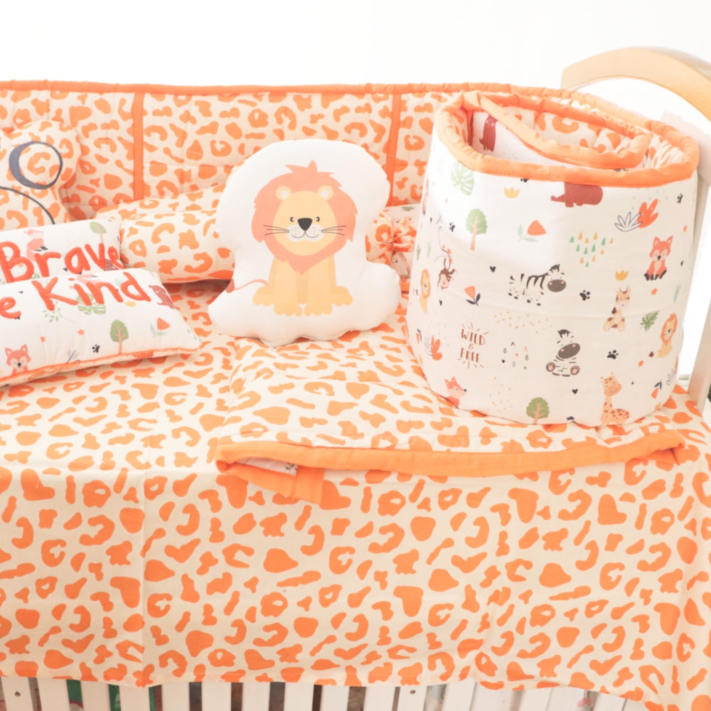 Baby Animals Quilted Cot Bumper