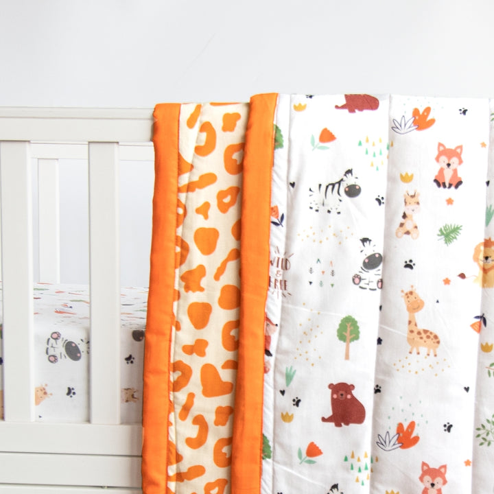 Baby Animals- Reversible Comfort Quilt