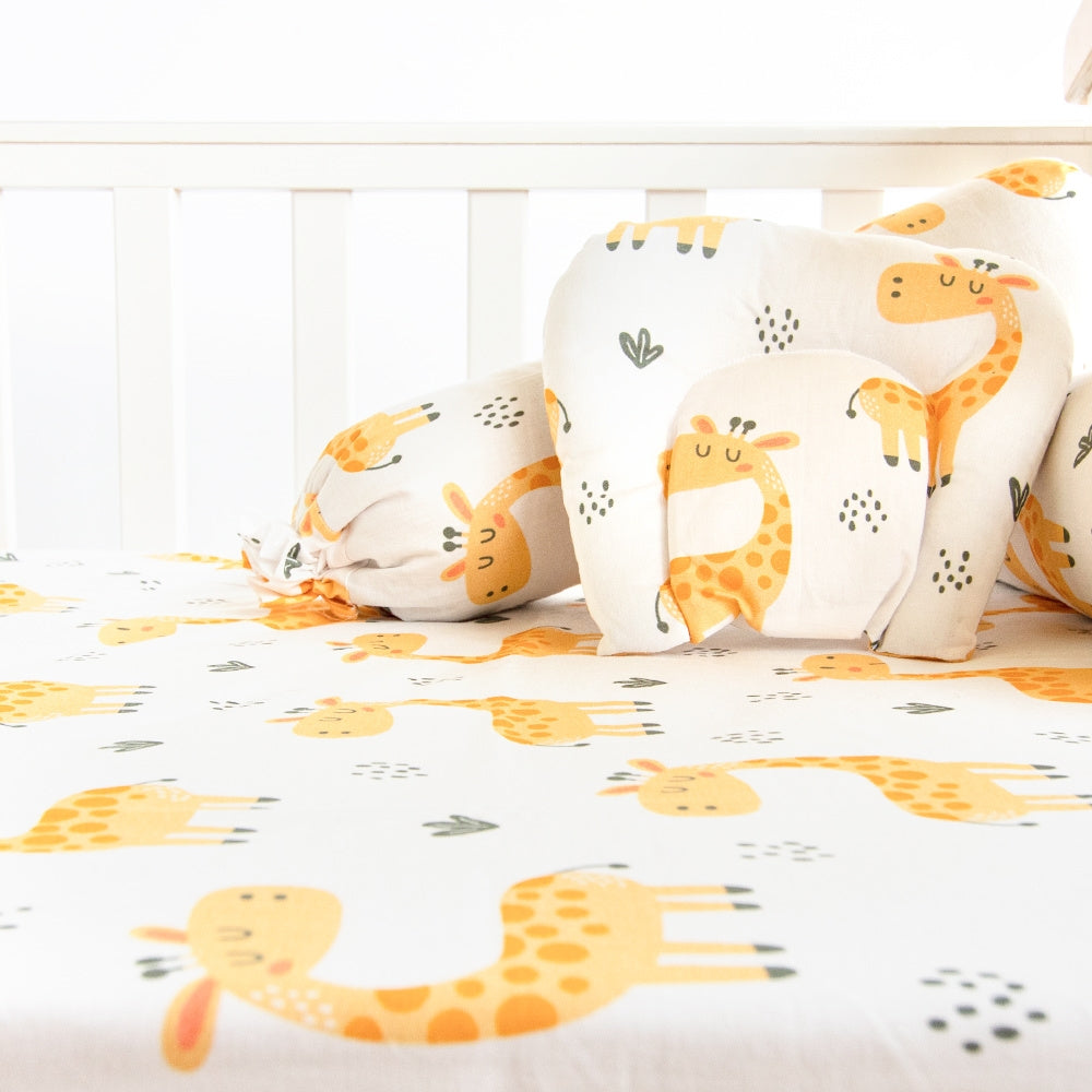 Baby Giraffe - Cot Bedsheet Set