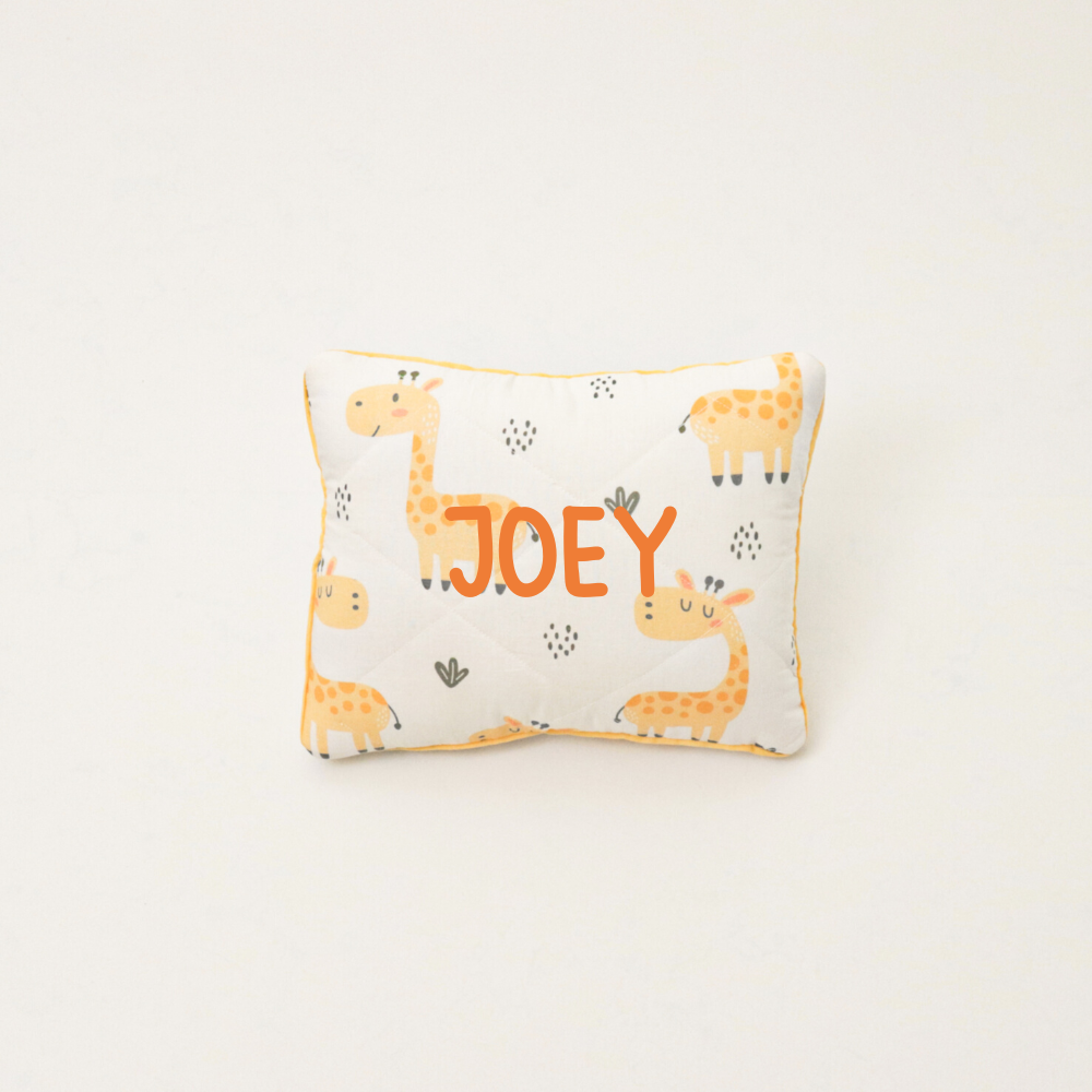 Baby Giraffe - Quilted Pillow