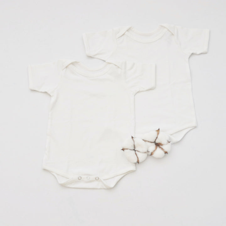 Basic White Bodysuits - Set Of 2