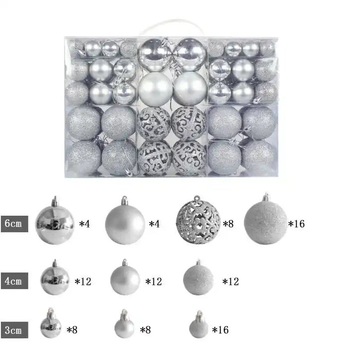 Babble Wrap Bauble Kit- Silver (100 pcs)