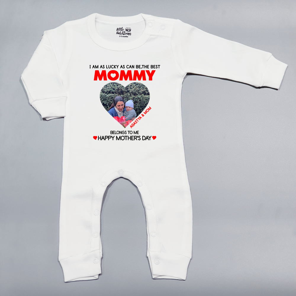 Best Mommy White Combo with Real Photo