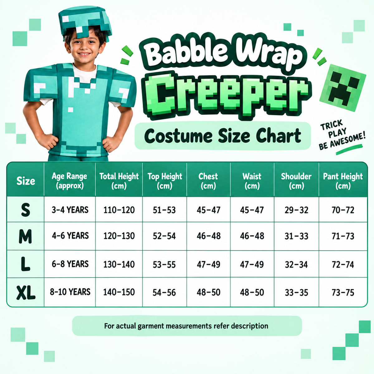 Block World Creeper Costume