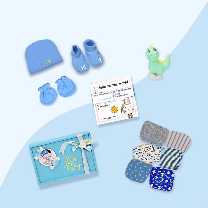 Blue Joy Newborn Hamper Gift Set