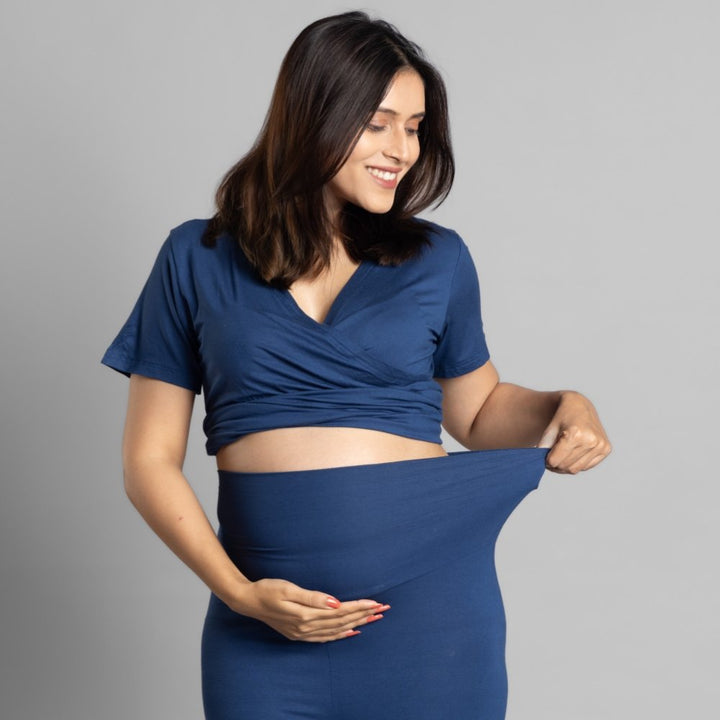 Blue Maternity Co-Ord Set