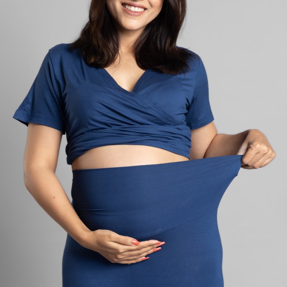 Blue Maternity Co-Ord Set