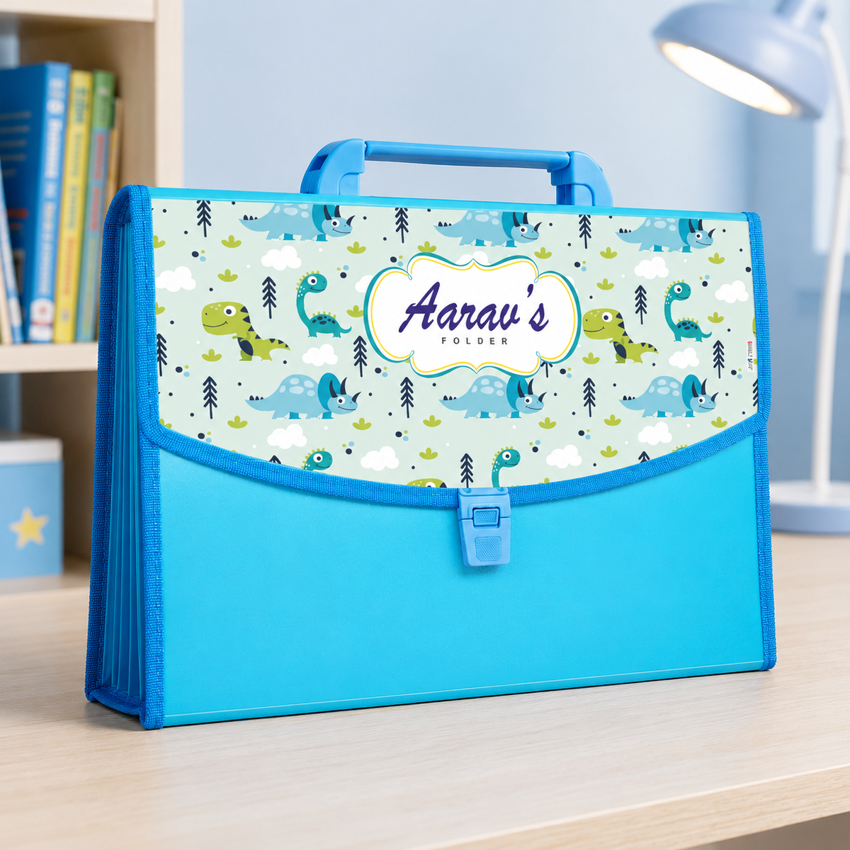 Blue Folder - Cute Dinos