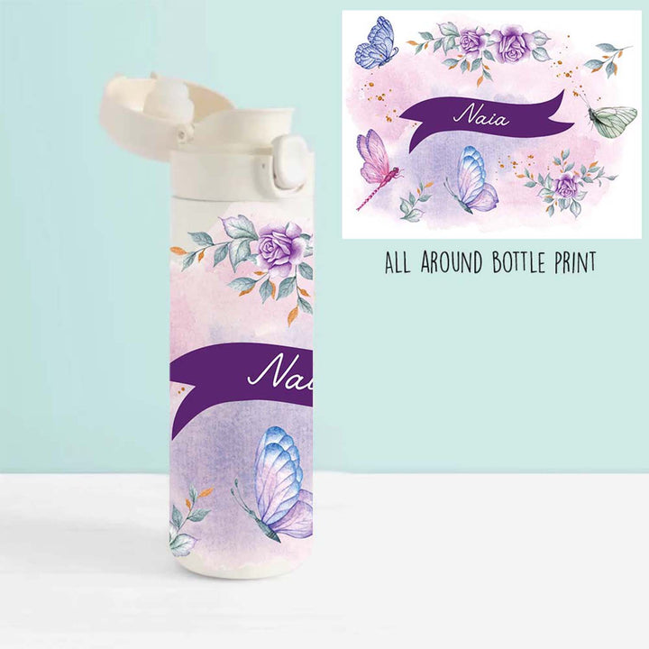 Insulated Water Bottle-Butterfly